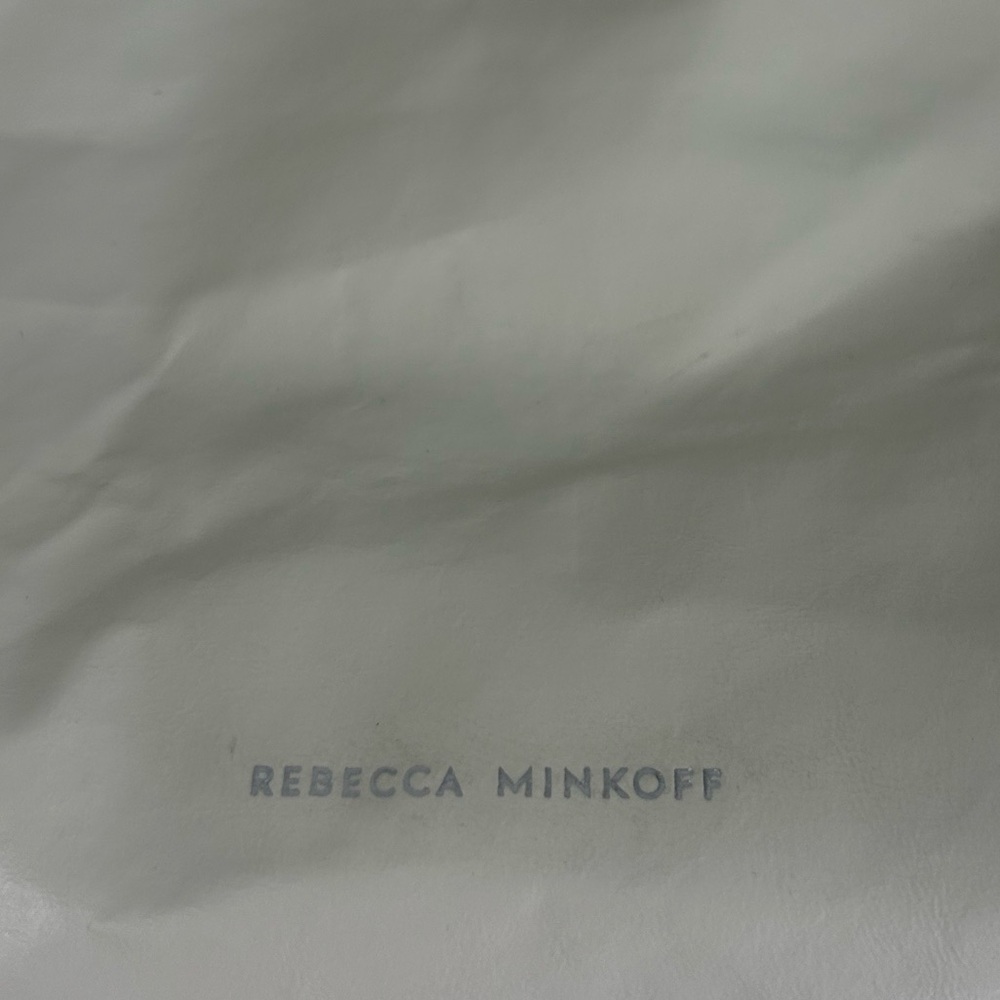 Rebecca Minkoff Zero Gravity Chantilly Leather Metallic Chain Shoulder Tote Bag - Picture 10 of 15